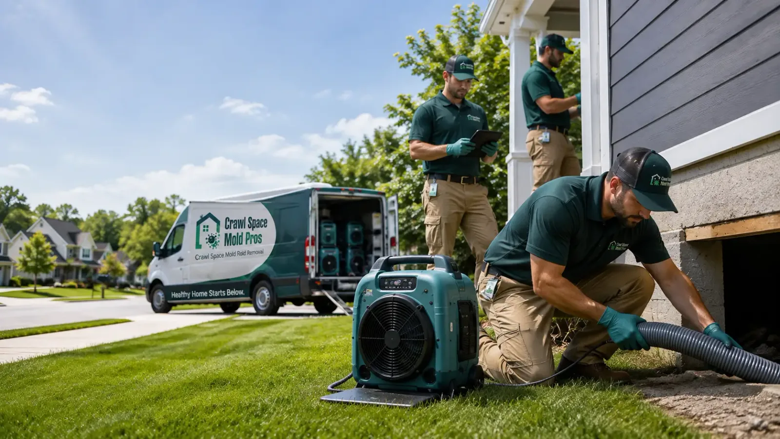 Crawl Space Mold Removal in West Point, IA
